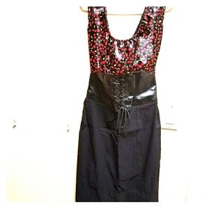 Bettie Page cherry dress
